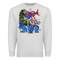 Dove Grey red white rawr Premium Sweatshirt - Zillion Design Studio