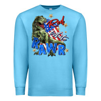 Ocean Blue red white rawr Premium Sweatshirt - Zillion Design Studio