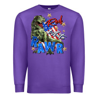 Purple red white rawr Premium Sweatshirt - Zillion Design Studio