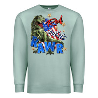 Seafoam red white rawr Premium Sweatshirt - Zillion Design Studio