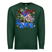 Sports Green red white rawr Premium Sweatshirt - Zillion Design Studio