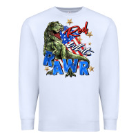 White red white rawr Premium Sweatshirt - Zillion Design Studio