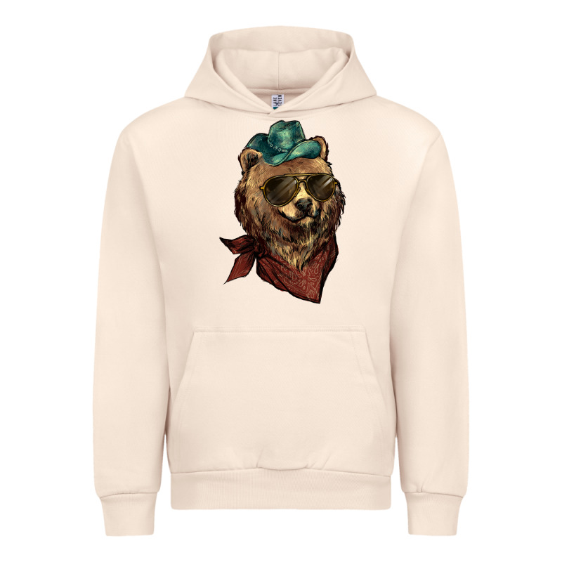 Bear Cowboy Urban Hoodie by NancyCooperArtShop | Teevron