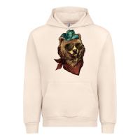 Sandshell bear cowboy Urban Hoodie - NancyCooperArtShop