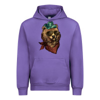 Tulip bear cowboy Urban Hoodie - NancyCooperArtShop