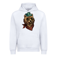 White bear cowboy Urban Hoodie - NancyCooperArtShop