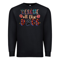 Black rescue all the dogs Premium Sweatshirt - Zillion Design Studio