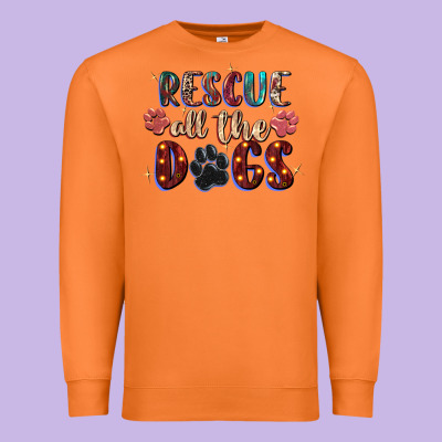Rescue All The Dogs Premium Sweatshirt Designed By Zillion Design Studio