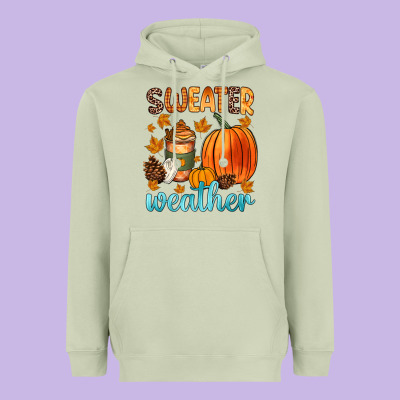 Bonfires Flannels S'mores Campfires And Pumpkins Heavyweight Hoodie Designed By Zillion Design Studio