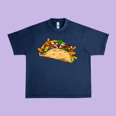 Mexican Taco Urban Heavy Tee Designed By Artiststas