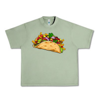 Oil Green mexican taco Urban Heavy Tee - Artiststas