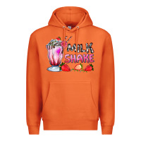 Carrot milkshake with strawberry Premium Hoodie - AdoDesignShop