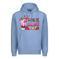 Colony Blue milkshake with strawberry Premium Hoodie - AdoDesignShop