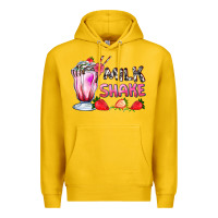 Lemon milkshake with strawberry Premium Hoodie - AdoDesignShop
