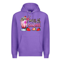 Purple milkshake with strawberry Premium Hoodie - AdoDesignShop