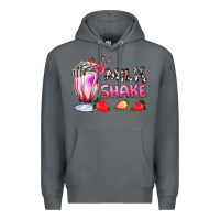 Rock milkshake with strawberry Premium Hoodie - AdoDesignShop
