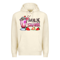 Sandshell milkshake with strawberry Premium Hoodie - AdoDesignShop
