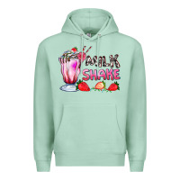 Seafoam milkshake with strawberry Premium Hoodie - AdoDesignShop