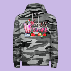 Milkshake With Strawberry Premium Hoodie Designed By Adodesignshop