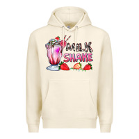 Tofu milkshake with strawberry Premium Hoodie - AdoDesignShop