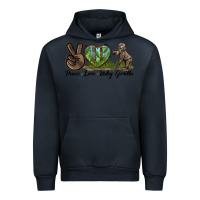 Navy Peace Love Baby Gorilla Urban Hoodie - LillyAllenDesigns
