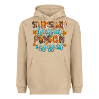 Mushroom stressed blessed pumpkin obsessed Heavyweight Hoodie - Zillion Design Studio