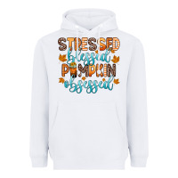 White stressed blessed pumpkin obsessed Heavyweight Hoodie - Zillion Design Studio