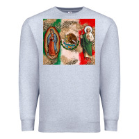Heather Grey Virgin Mary and San Judas Premium Sweatshirt - CTS Tumbler Store