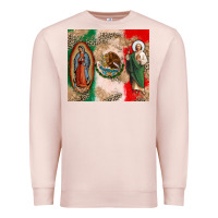 Pale Pink Virgin Mary and San Judas Premium Sweatshirt - CTS Tumbler Store