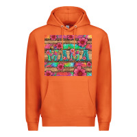 Carrot mama with tie dye and flowers Premium Hoodie - Artiststas