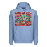 Colony Blue mama with tie dye and flowers Premium Hoodie - Artiststas