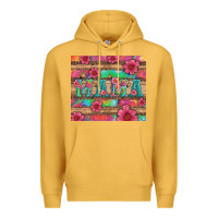 Mustard mama with tie dye and flowers Premium Hoodie - Artiststas
