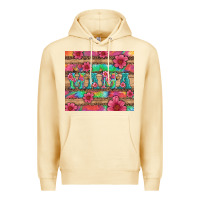 Pina Colada mama with tie dye and flowers Premium Hoodie - Artiststas