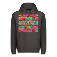 Smoke mama with tie dye and flowers Premium Hoodie - Artiststas