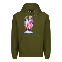Army Green milkshake Premium Hoodie - AdoDesignShop
