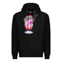 Black milkshake Premium Hoodie - AdoDesignShop