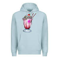 Blue Mist milkshake Premium Hoodie - AdoDesignShop