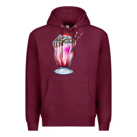 Burgundy milkshake Premium Hoodie - AdoDesignShop