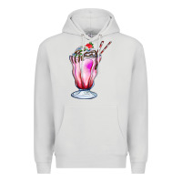 Dove Grey milkshake Premium Hoodie - AdoDesignShop
