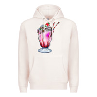 Pale Pink milkshake Premium Hoodie - AdoDesignShop