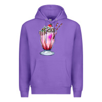 Purple milkshake Premium Hoodie - AdoDesignShop