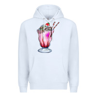 White milkshake Premium Hoodie - AdoDesignShop