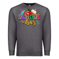 Charcoal Heather school vibes Premium Sweatshirt - Zillion Design Studio
