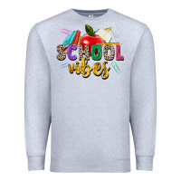 Heather Grey school vibes Premium Sweatshirt - Zillion Design Studio