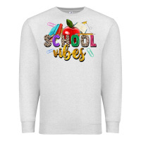 Oatmeal Heather school vibes Premium Sweatshirt - Zillion Design Studio