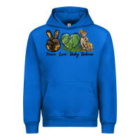 Cobalt Peace Love Baby Baboon Urban Hoodie - LillyAllenDesigns