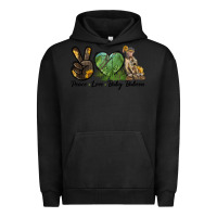 Pigment Black Peace Love Baby Baboon Urban Hoodie - LillyAllenDesigns
