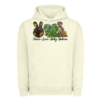 Pigment Pistachio Peace Love Baby Baboon Urban Hoodie - LillyAllenDesigns