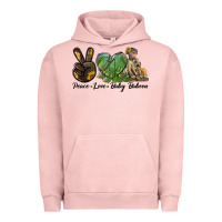 Pigment Salmon Peace Love Baby Baboon Urban Hoodie - LillyAllenDesigns