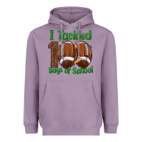 Lavender i tackled 100 days of school football Heavyweight Hoodie - texasbilliewilder